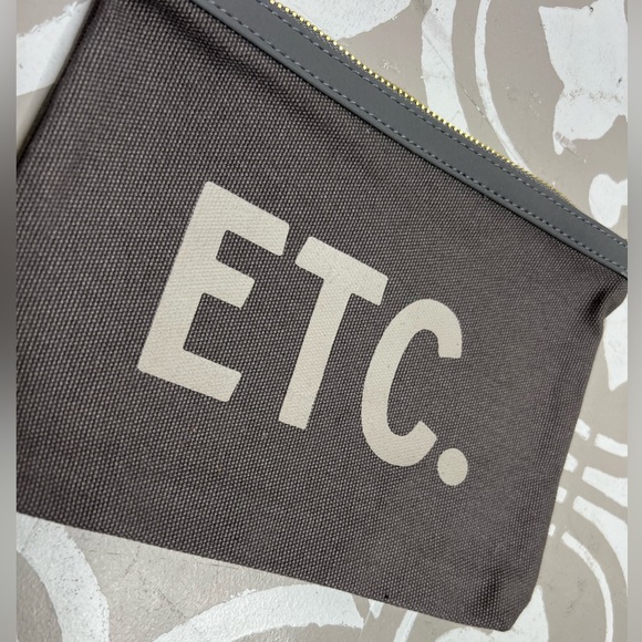 NWT “ ETC. “ Canvas Pouch - Picture 5 of 5
